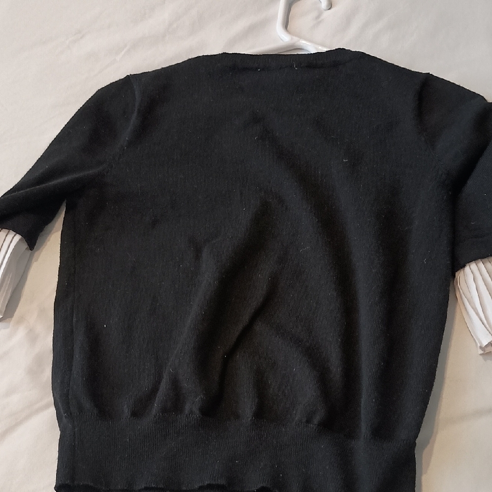 Nanette Lepore Classic Black Knit Top - Picture 2 of 5